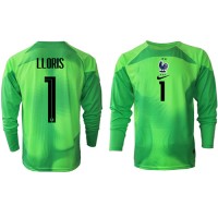 Camiseta Francia Hugo Lloris #1 Portero Segunda Equipación Replica Mundial 2022 mangas largas